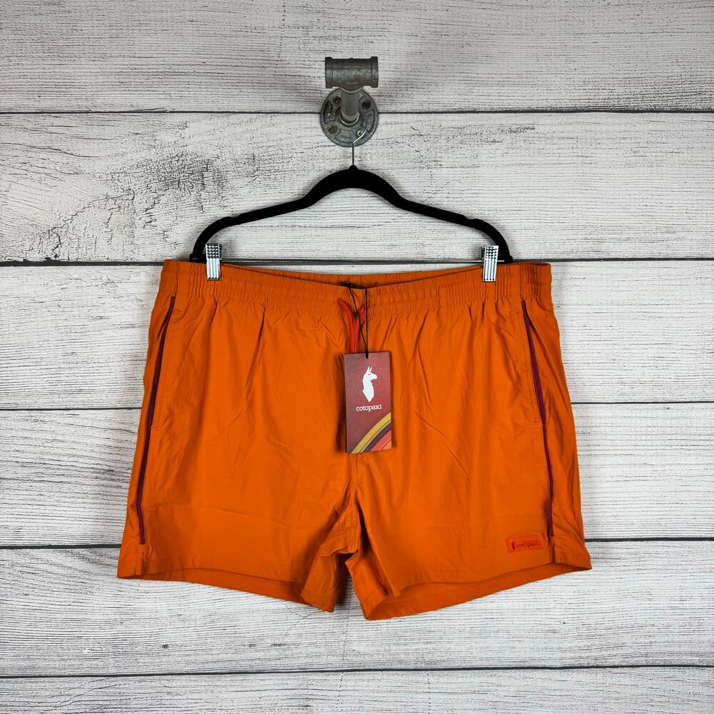 Cotopaxi Men's Orange Flame Brinco Solid Outdoor Shorts Size XXL